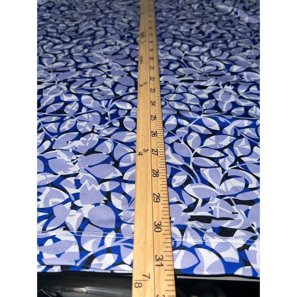 Cutter & Buck Golf Polo Mens XXL Blue Abstract Leaf Print Tapawingo National GC - Picture 9 of 13